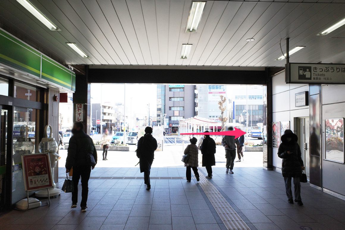 成田駅から京成成田駅徒歩